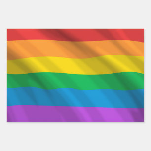 Rainbow LGBT flag Wrapping Paper Sheet