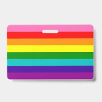Rainbow LGBT gay flag Badge