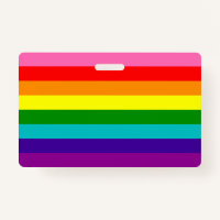 Rainbow LGBT gay flag Badge