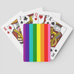Rainbow LGBT gay flag Classic Playing Cards