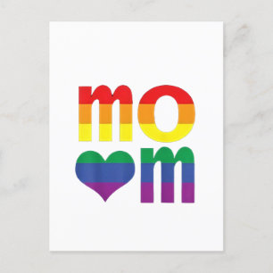 Rainbow LGBT Pride Month Mother's Day LGBT Holiday Postcard