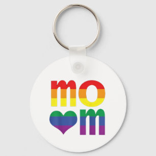 Rainbow LGBT Pride Month Mother's Day LGBT Keychain