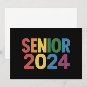 Rainbow LGBT Pride Senior 2024 Graduation Invitation