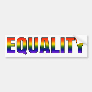 Rainbow LGBTQ Equality Bumper Sticker