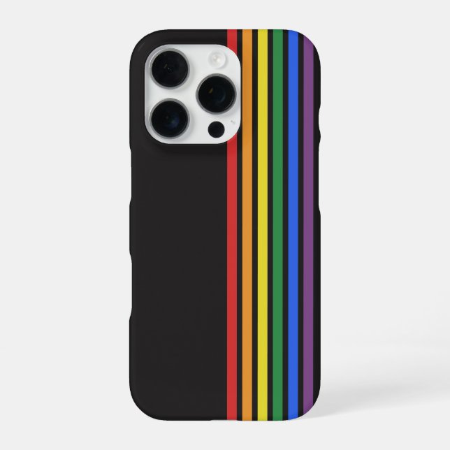 Rainbow LGBTQ Flag iPhone Case (Back)