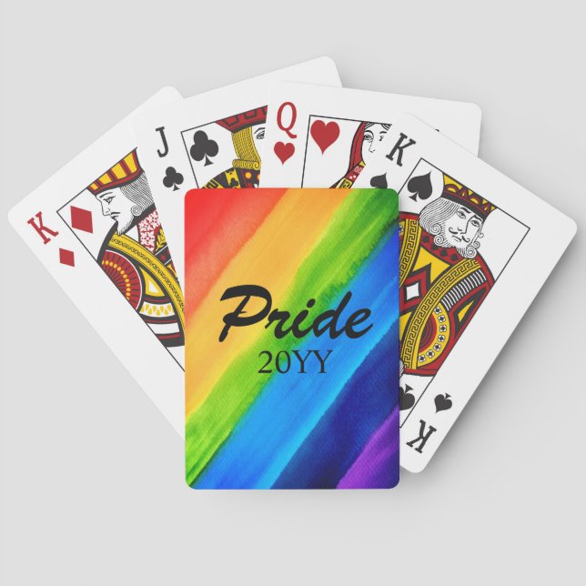 Rainbow LGBTQ Pride 20YY Playing Cards (Back)