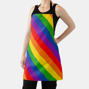 Rainbow LGBTQ+ Pride Flag, Gay Pride Colours Apron