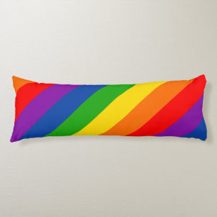 Rainbow LGBTQ+ Pride Flag, Gay Pride Colours Body Pillow