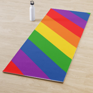Rainbow LGBTQ+ Pride Flag, Gay Pride Colours Yoga Mat