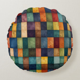 Rainbow LGBTQ style design Round Pillow