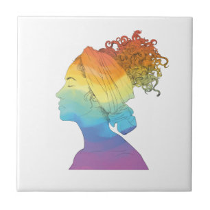 Rainbow Life, Woman, Freedom Tile