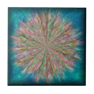 Rainbow Lightning on Fire Tile