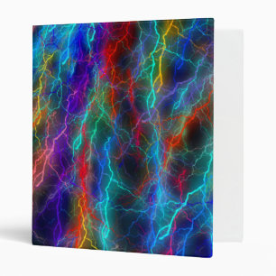 Rainbow Lightning Storm Binder