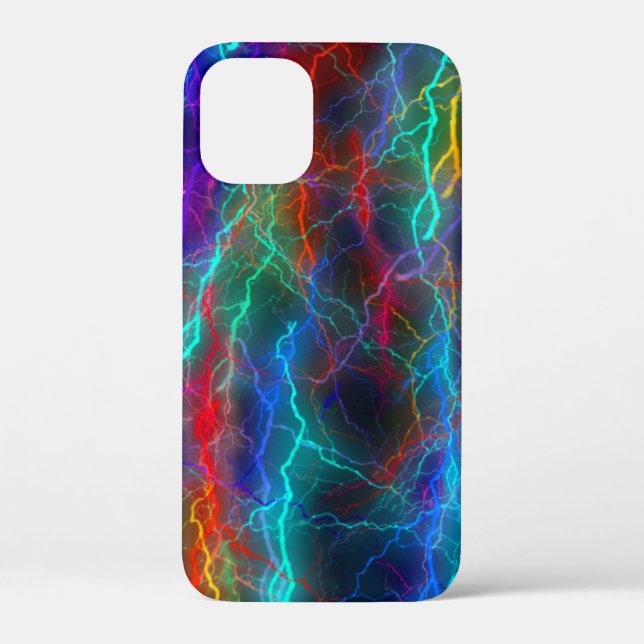 Rainbow Lightning Storm Case-Mate iPhone Case (Back)