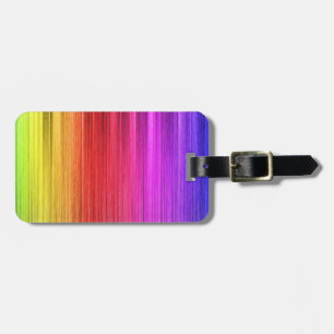 Rainbow Lights Design Luggage Tag