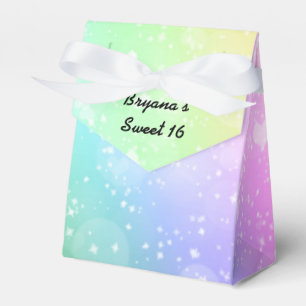 Rainbow Lights Sparkle Party Favour Boxes