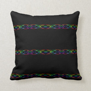 Rainbow Lights Throw Pillow