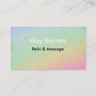 Rainbow LightWorker Reiki Spiritual Business Cards