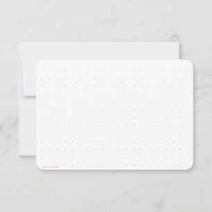 Rainbow Lined Flat Card with Dot Grid