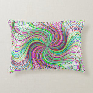 Rainbow Lines Accent Pillow