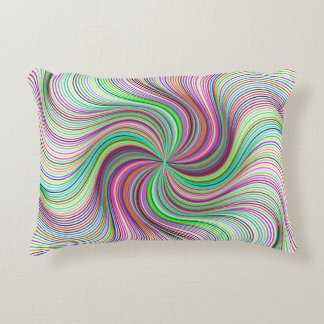 Rainbow Lines Accent Pillow