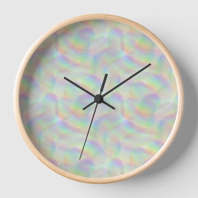 rainbow lines clock (Front)