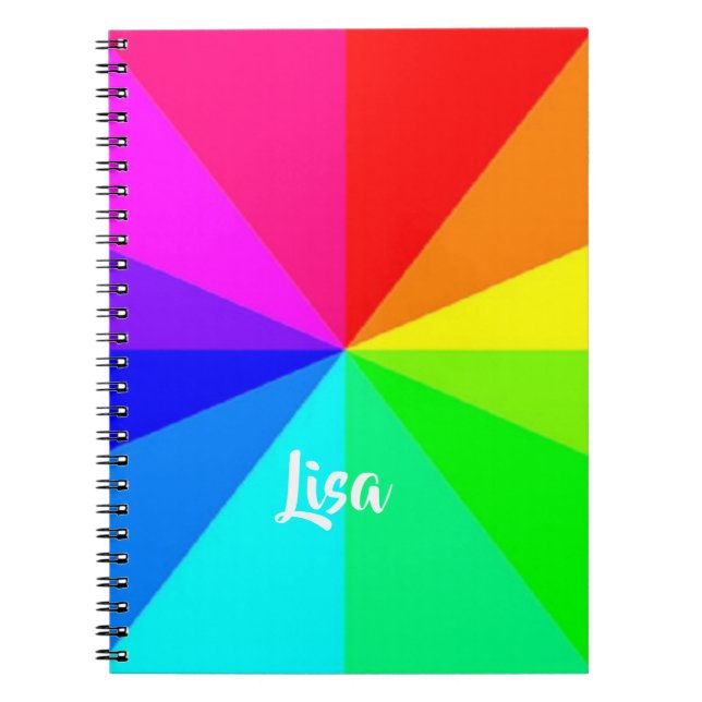 Rainbow lines notebook (Front)