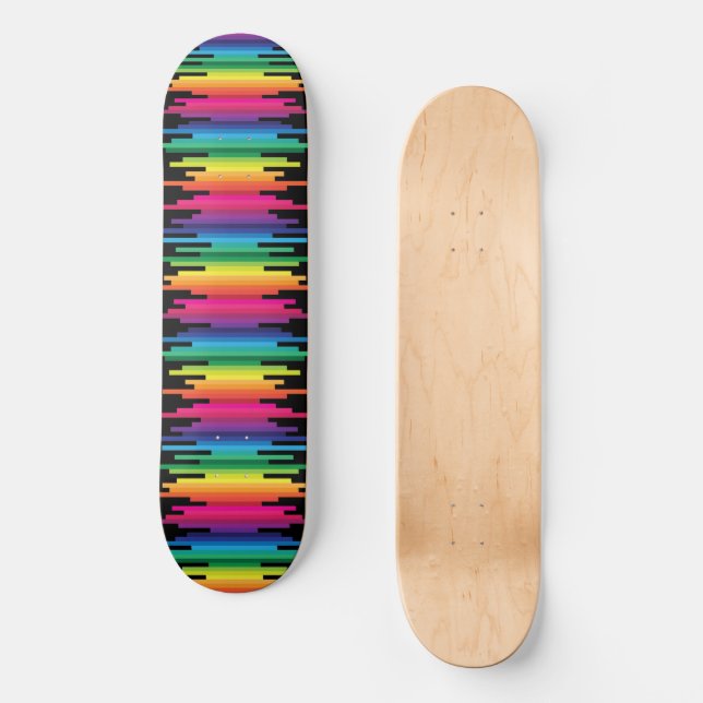 Rainbow Lines Skateboard (Front)