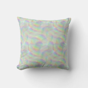rainbow lines throw pillow
