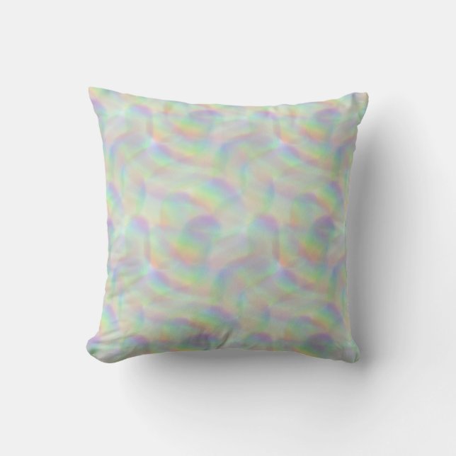rainbow lines throw pillow (Front)