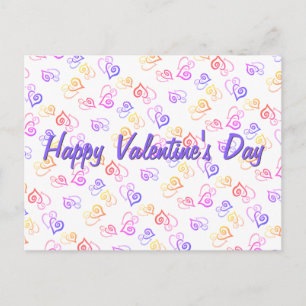 Rainbow Linked Heart Motif Modèle d'oeuvres d'art