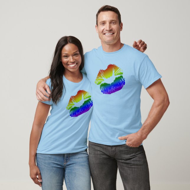 Rainbow Lips 1 T-Shirt (Unisex)