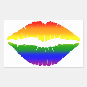 Rainbow Lips Sticker