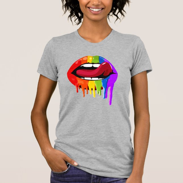 RAINBOW LIPS T-Shirt (Front)