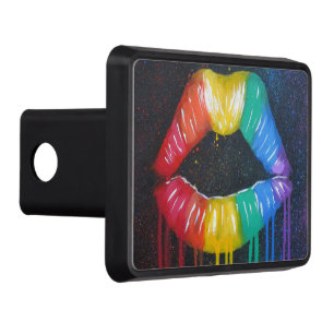Rainbow Lips Trailer Hitch Cover