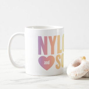 Rainbow Logo with teal heels Coffee Mug