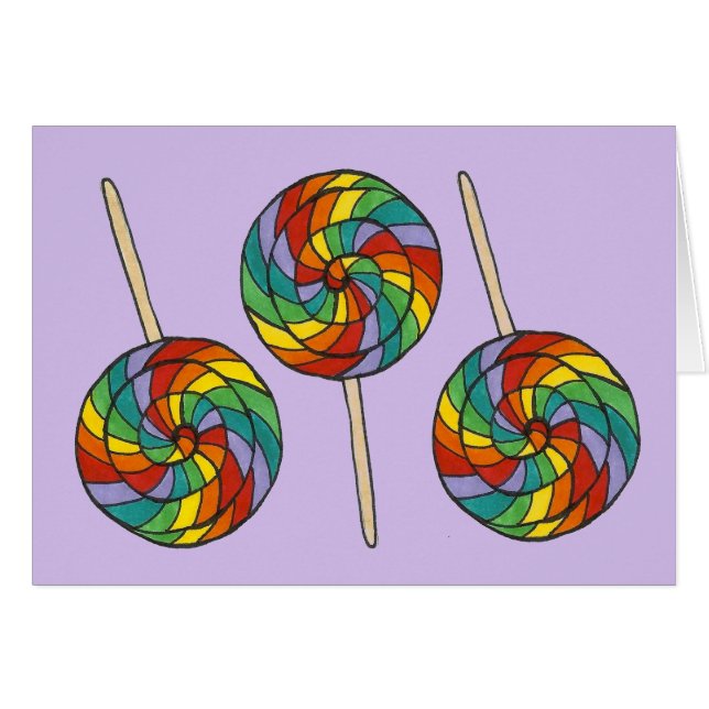 Rainbow Lollipop Candy Shop Pride Lolly Purple (Front Horizontal)