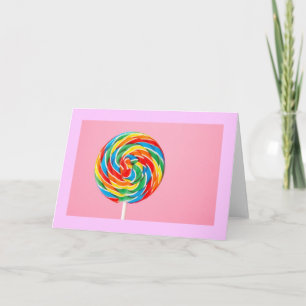 Rainbow Lollipop Card