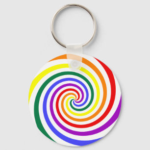 Rainbow Lollipop Keychain