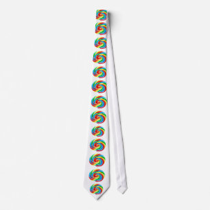 Rainbow Lollipop Sweets Dessert Food Kitchen Art Tie