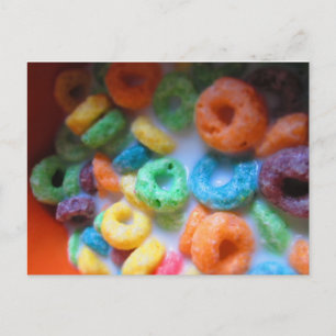 Rainbow Loops Cereal Pool Postcard