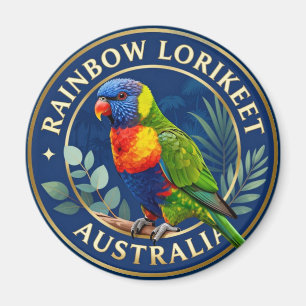 🦜 Rainbow Lorikeet Australia Tropical Bird Magnet