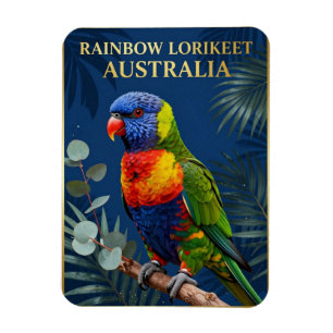 🦜 Rainbow Lorikeet Australia Tropical Bird Magnet