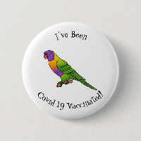 Rainbow lorikeet bird cartoon illustration 