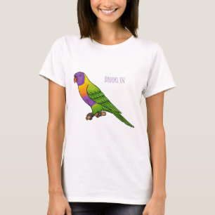 Rainbow lorikeet bird cartoon illustration T-Shirt