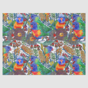 Rainbow Lorikeet Botanical Garden Tissue Paper