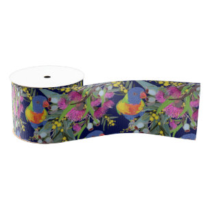 Rainbow Lorikeet  Grosgrain Ribbon