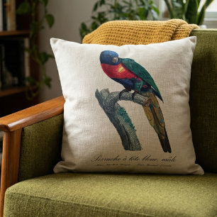 Rainbow Lorikeet Male, Trichoglossus Moluccanus Throw Pillow