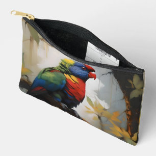 Rainbow Lorikeet Oil Paint,  Accessory Pouch