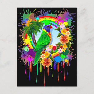 Rainbow Lorikeet Parrot Postcards